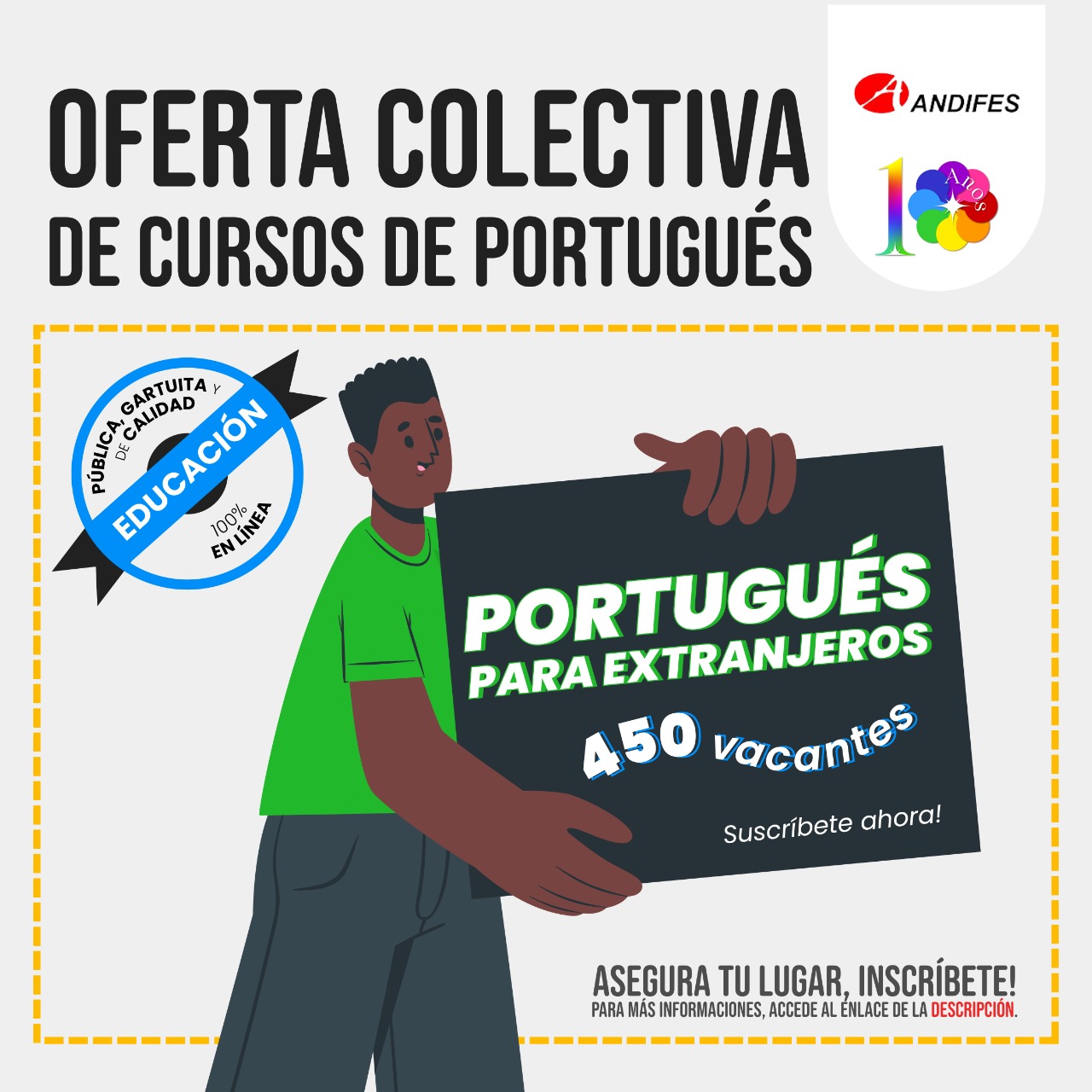 Curso de Português para Estrangeiros recebe inscrições até sexta