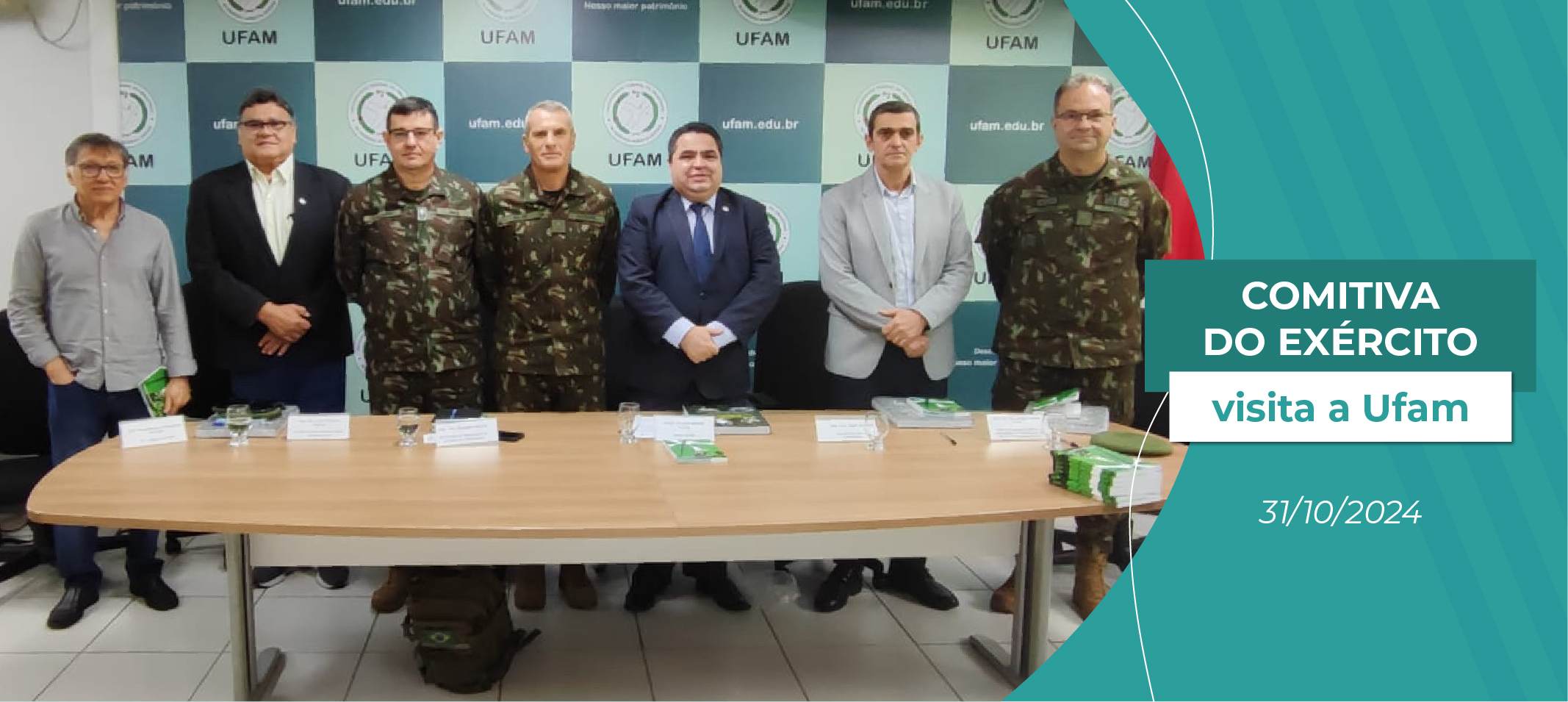 Ufam recebe visita de comitiva do Exército para futura parceria