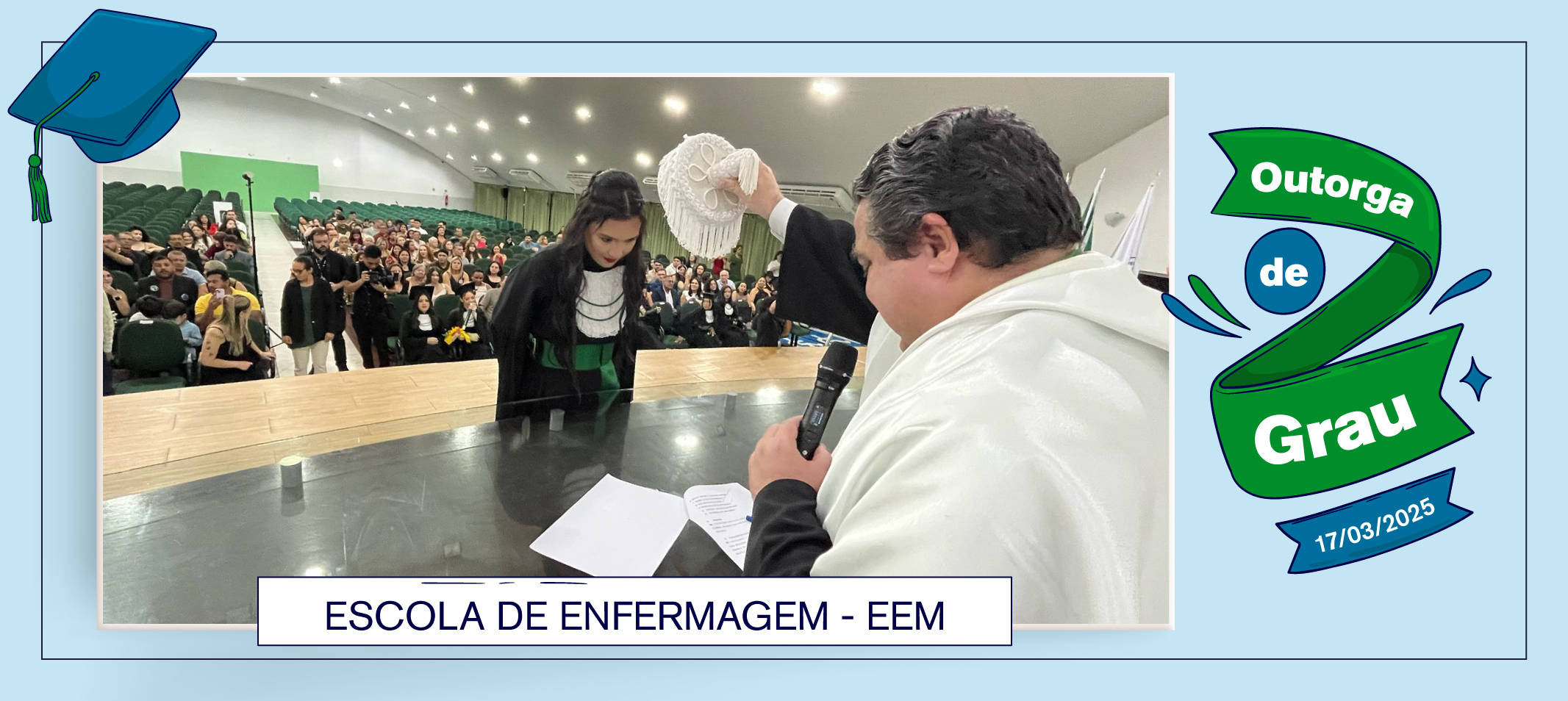 72ª turma de Enfermagem da Ufam recebe outorga de grau em solenidade marcada por simbologia da profissão