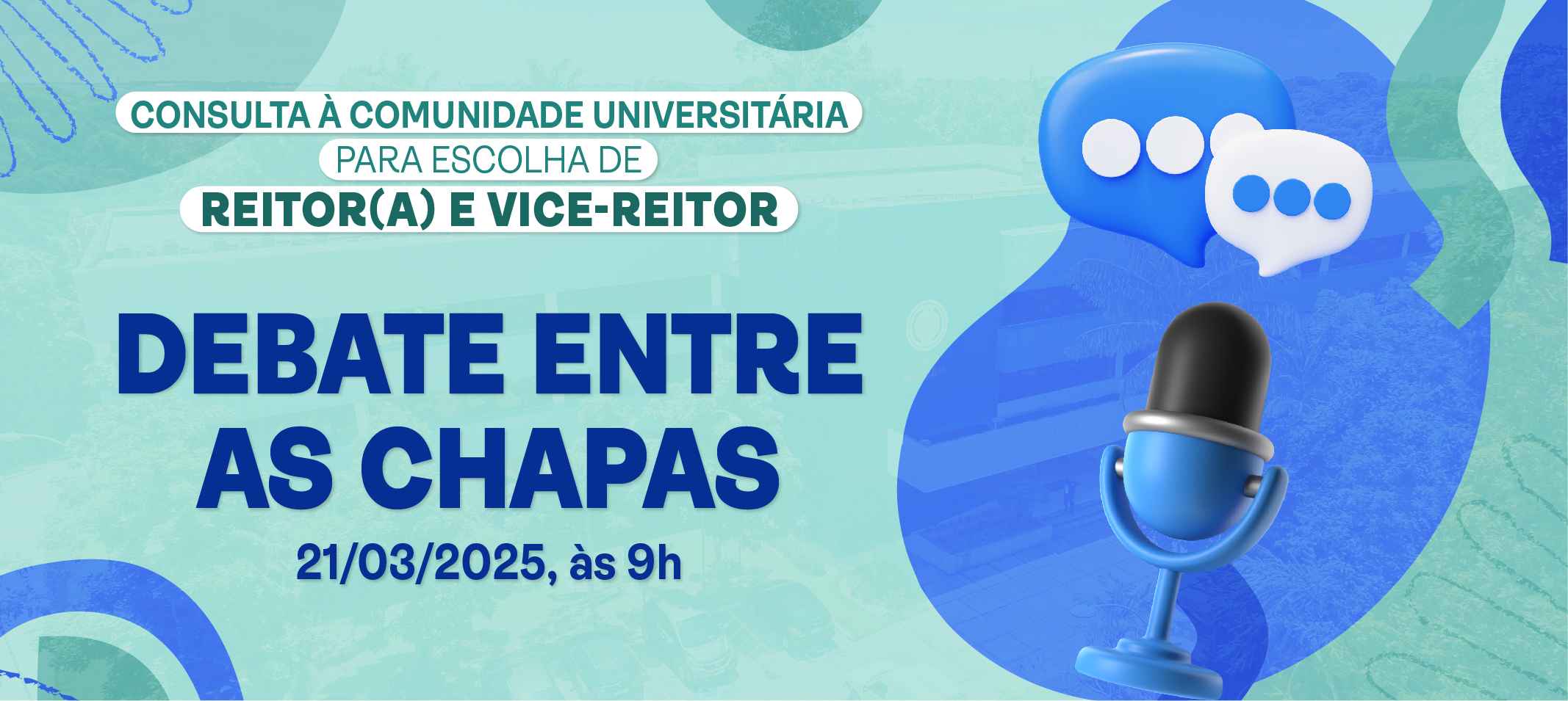 Debate entre as chapas – Envie perguntas por meio de formulário on-line