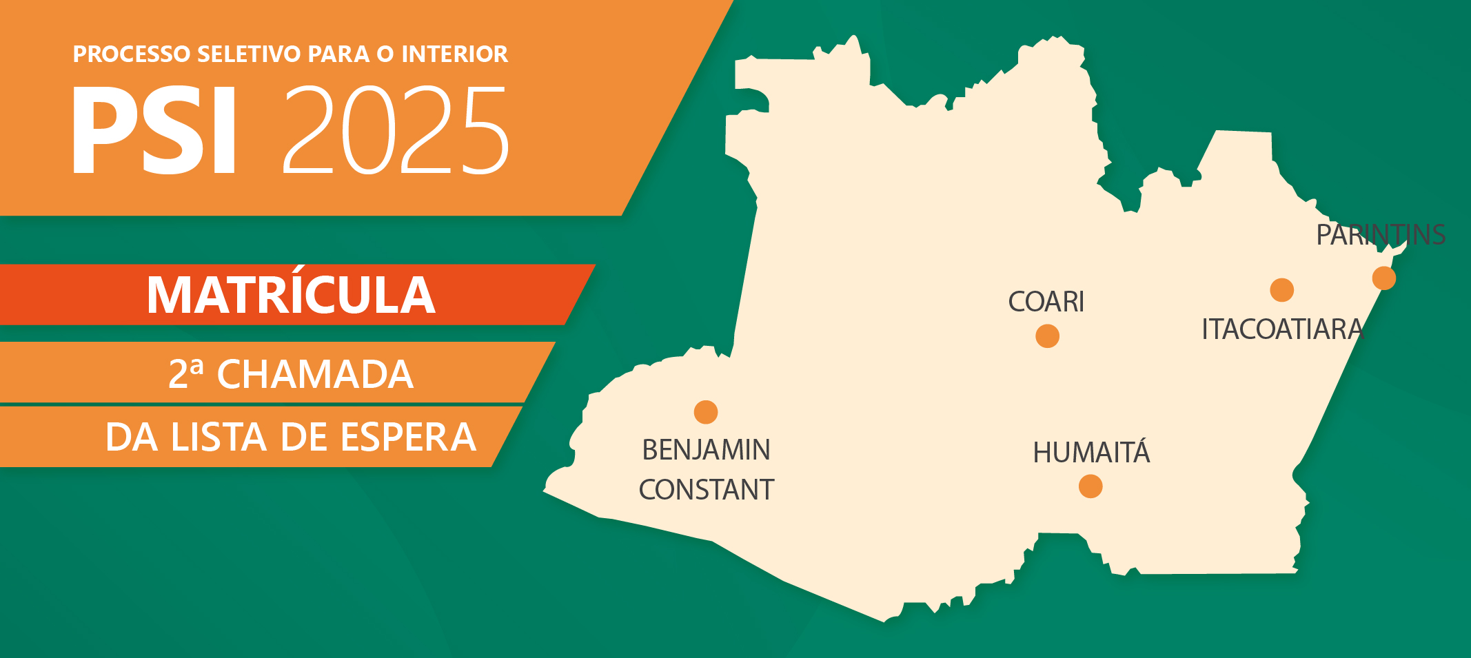  PSI 2025 - Matrícula institucional dos candidatos convocados na 2ª Chamada da Lista de Espera ocorre entre os dias 10 e 13 de março