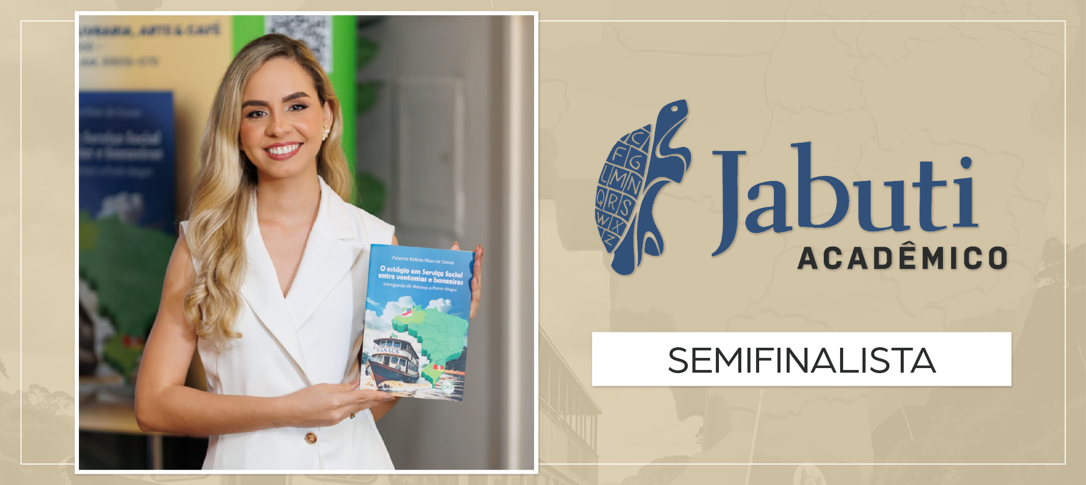 Egressa da Ufam é semifinalista ao prêmio Jabuti Acadêmico
