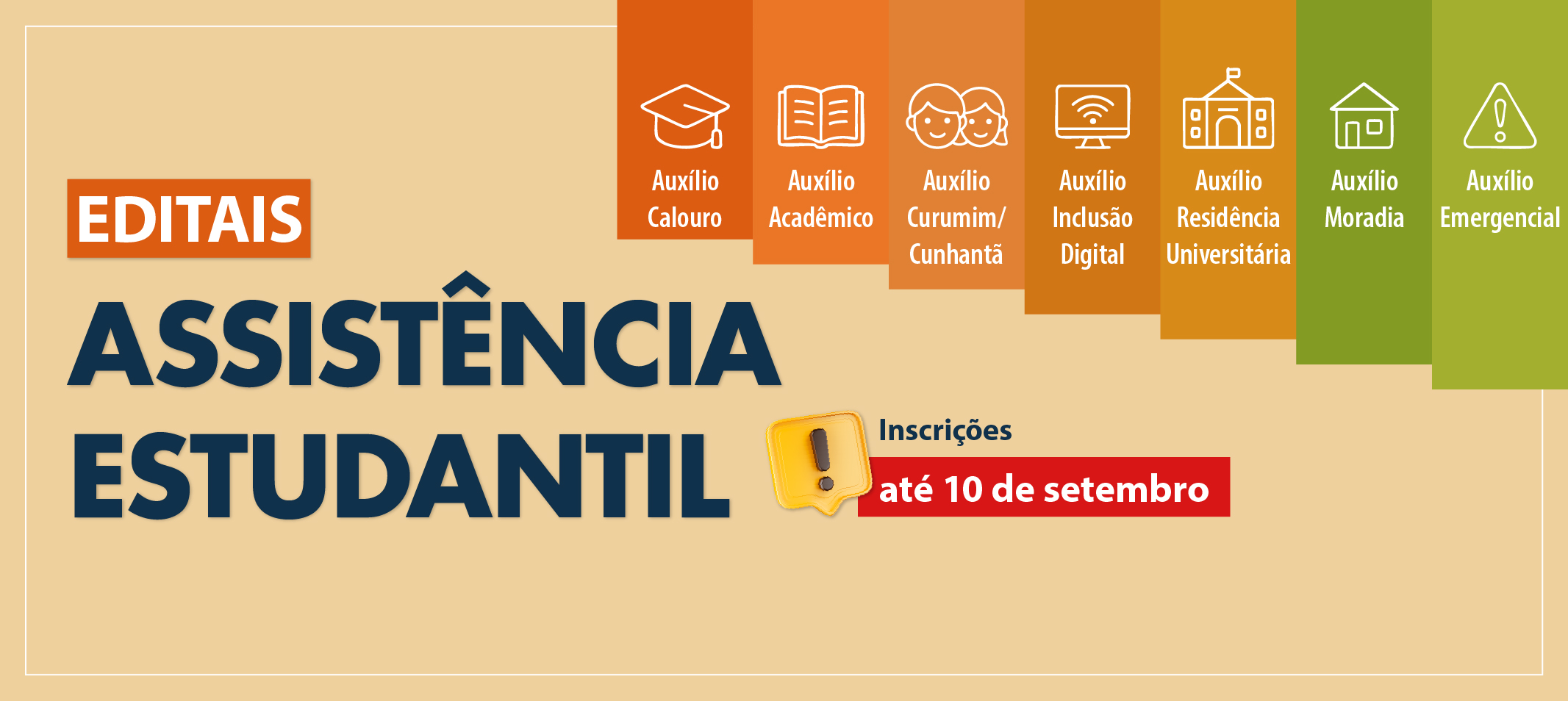 Estudante, confira os editais da assistência estudantil lançados pela Ufam. Inscrições até 10 de setembro