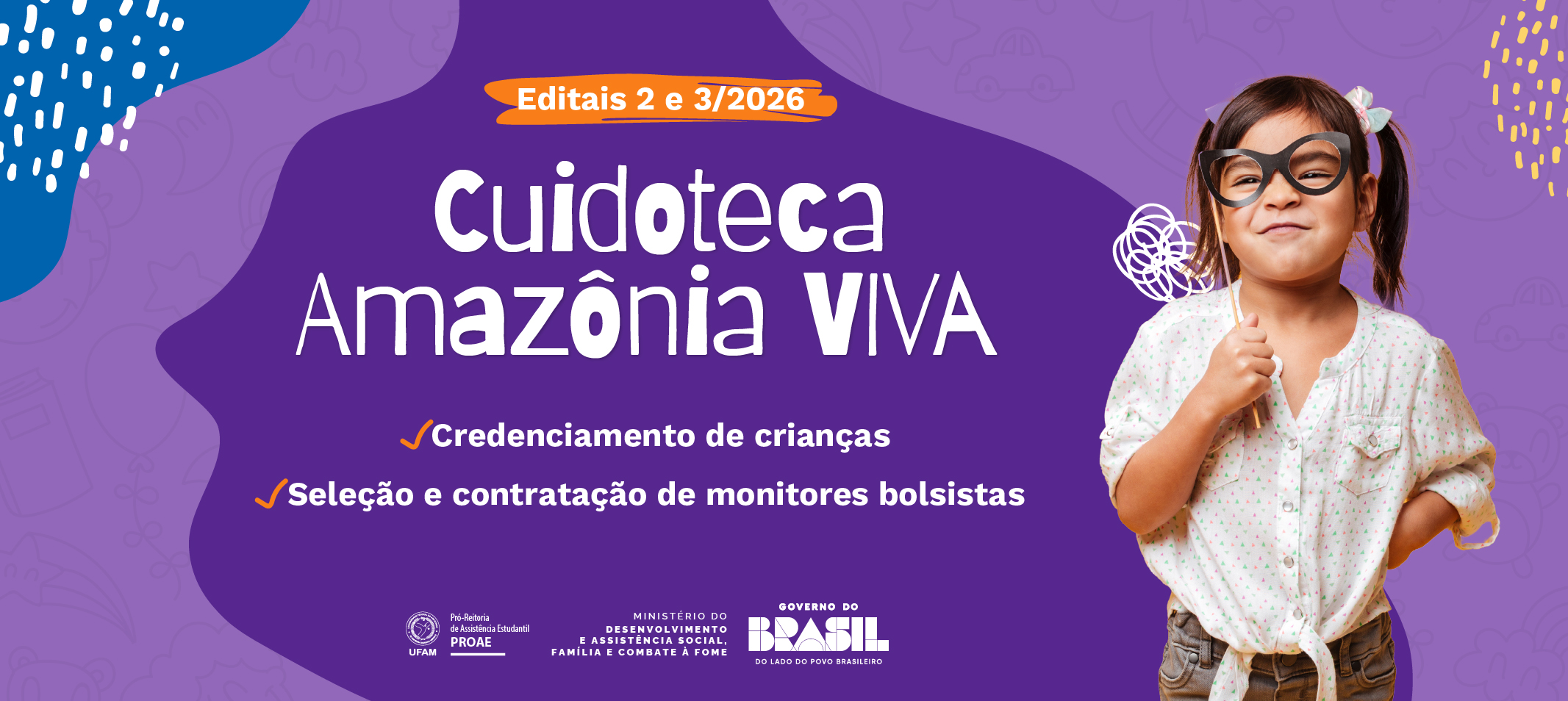 CUIDOTECA AMAZÔNIA VIVA - Ufam lança editais para credenciamento de crianças e seleção de monitores