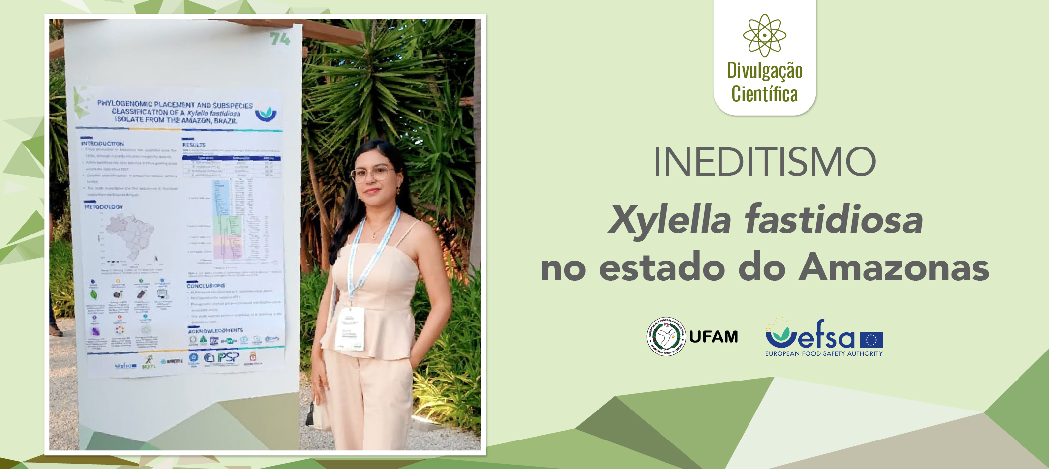 Pesquisadora da Ufam apresenta estudo inédito sobre genoma de bactéria de importância agrícola mundial em conferência na Itália