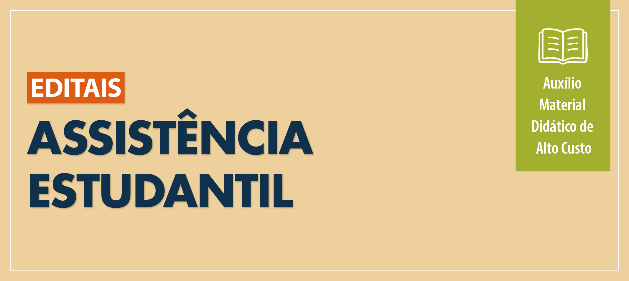 PROAE lança edital de auxílio para Material Didático de Alto Custo - MATDAC