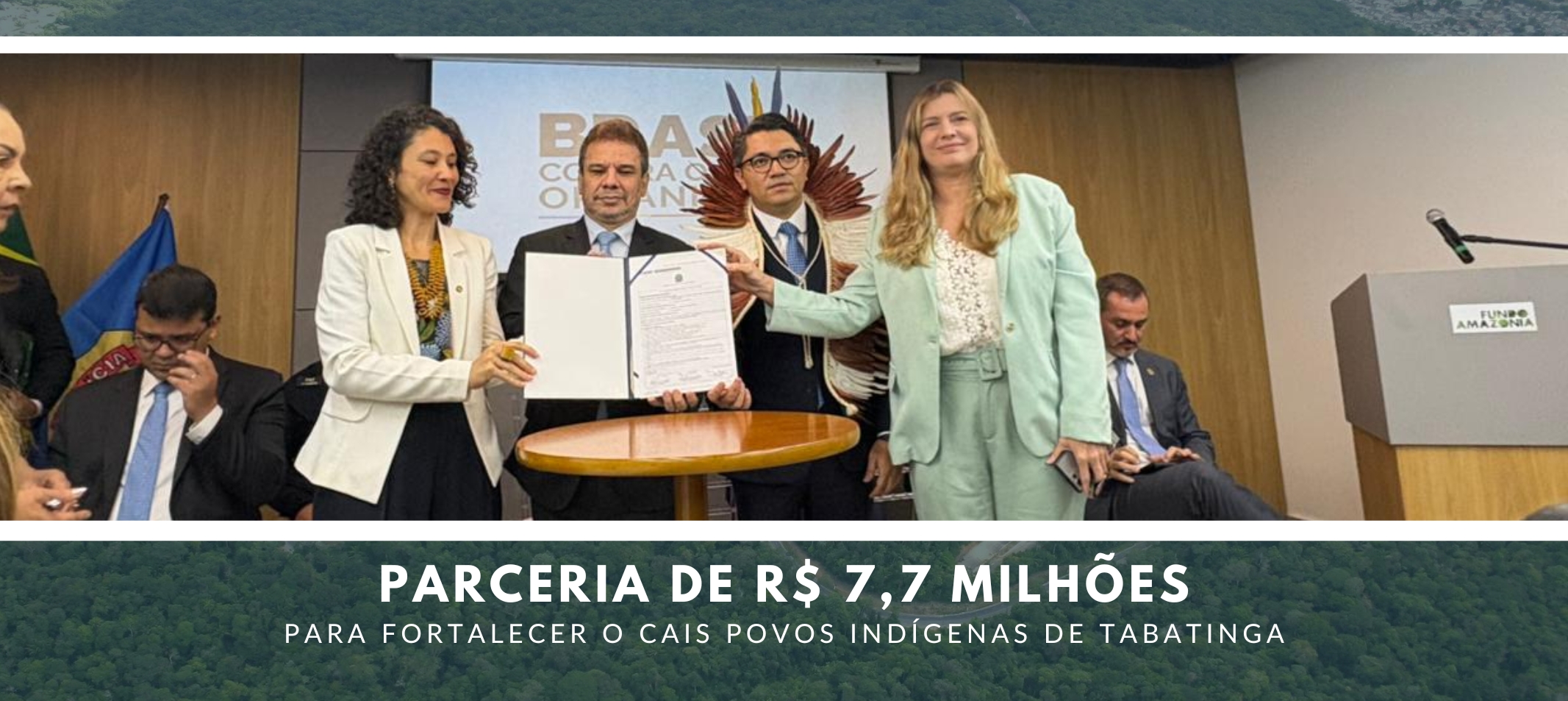 Ufam e Senad firmam parceria de R$ 7,7 milhões para fortalecer o CAIS Povos Indígenas de Tabatinga