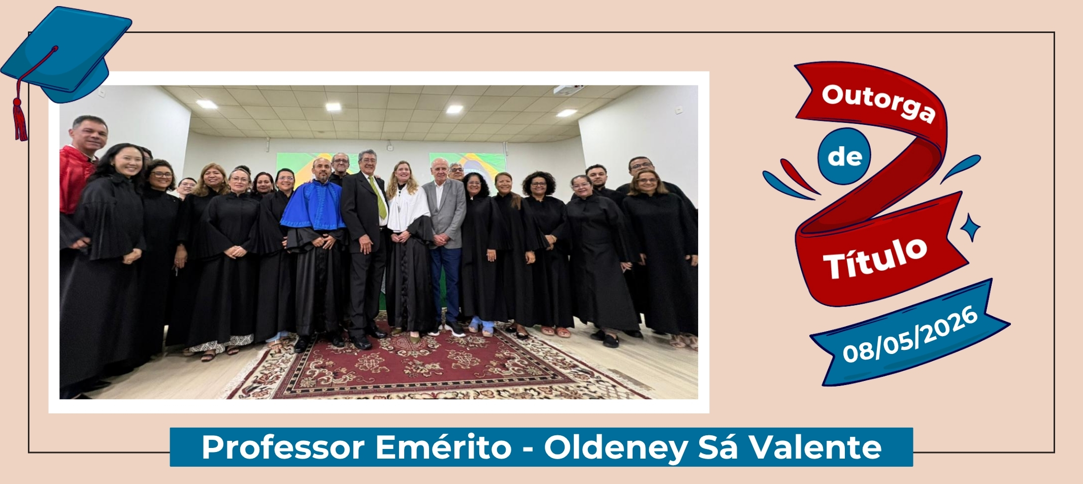Ufam outorga título de Professor Emérito a Oldeney Sá Valente em solenidade marcada por emoção e reconhecimento